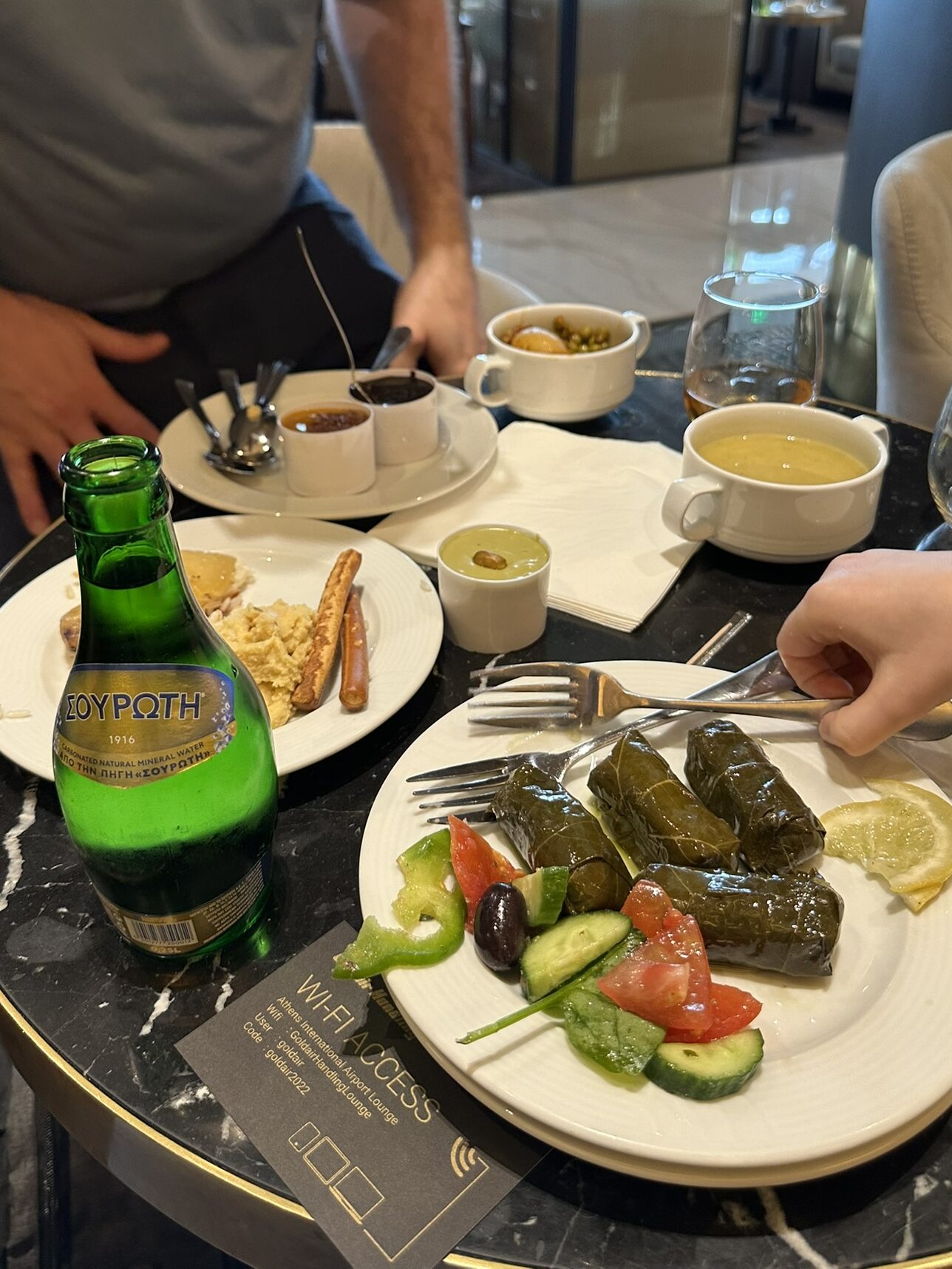Athens lounge food